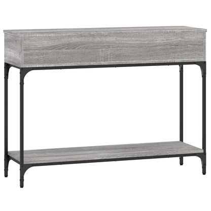 Wandtafel 100X30,5X75 Cm Bewerkt Hout Grijs Sonoma Eikenkleurig