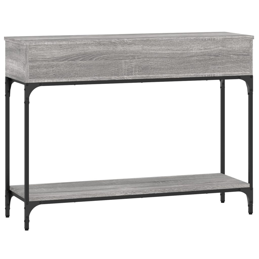 Wandtafel 100X30,5X75 Cm Bewerkt Hout Grijs Sonoma Eikenkleurig