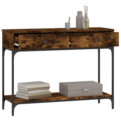 Wandtafel 100X34,5X75 Cm Bewerkt Hout Gerookt Eikenkleurig
