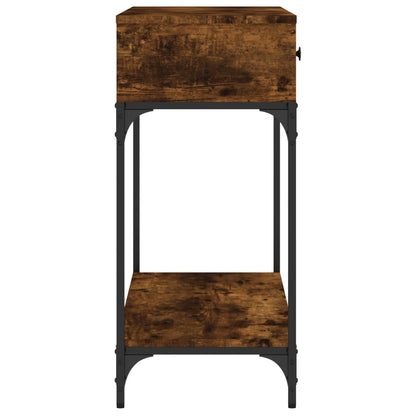 Wandtafel 100X34,5X75 Cm Bewerkt Hout Gerookt Eikenkleurig