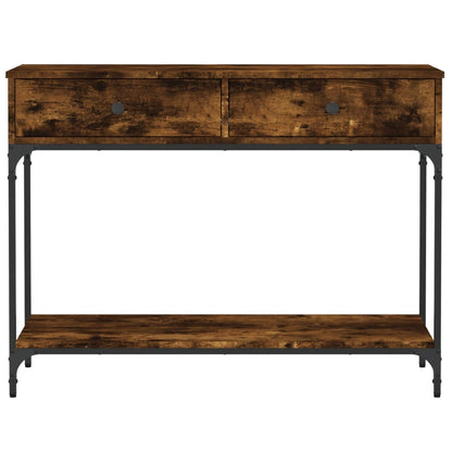 Wandtafel 100X34,5X75 Cm Bewerkt Hout Gerookt Eikenkleurig
