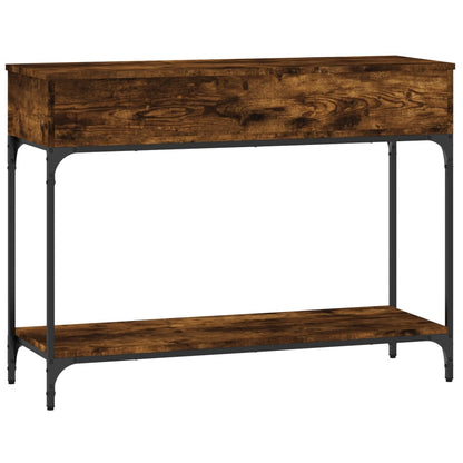 Wandtafel 100X34,5X75 Cm Bewerkt Hout Gerookt Eikenkleurig