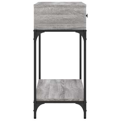Wandtafel 100X34,5X75 Cm Bewerkt Hout Grijs Sonoma Eikenkleurig