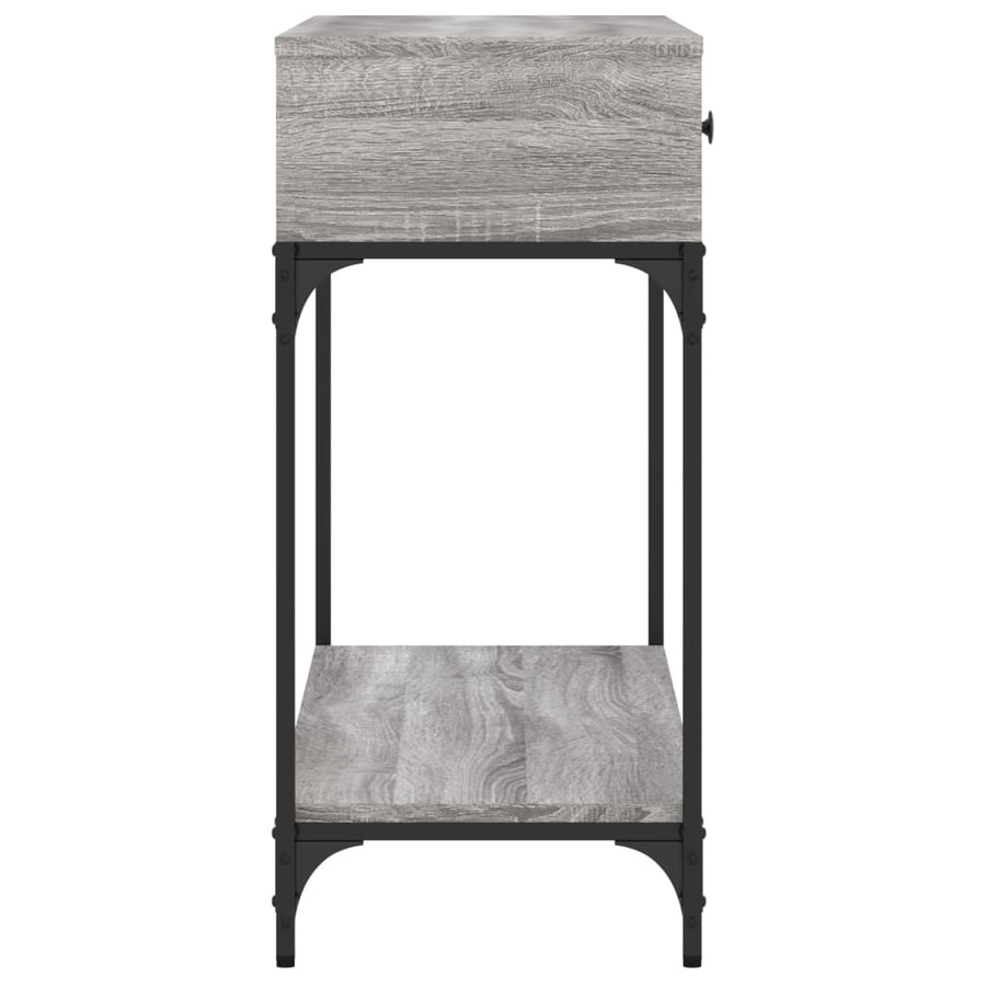 Wandtafel 100X34,5X75 Cm Bewerkt Hout Grijs Sonoma Eikenkleurig