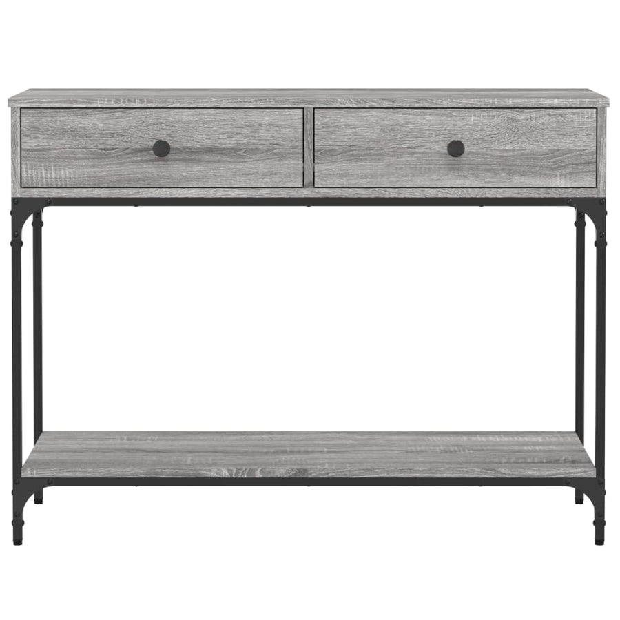 Wandtafel 100X34,5X75 Cm Bewerkt Hout Grijs Sonoma Eikenkleurig