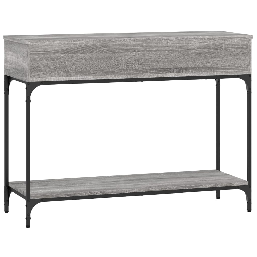 Wandtafel 100X34,5X75 Cm Bewerkt Hout Grijs Sonoma Eikenkleurig