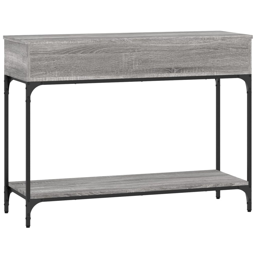 Wandtafel 100X34,5X75 Cm Bewerkt Hout Grijs Sonoma Eikenkleurig