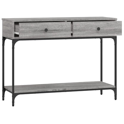 Wandtafel 100X34,5X75 Cm Bewerkt Hout Grijs Sonoma Eikenkleurig