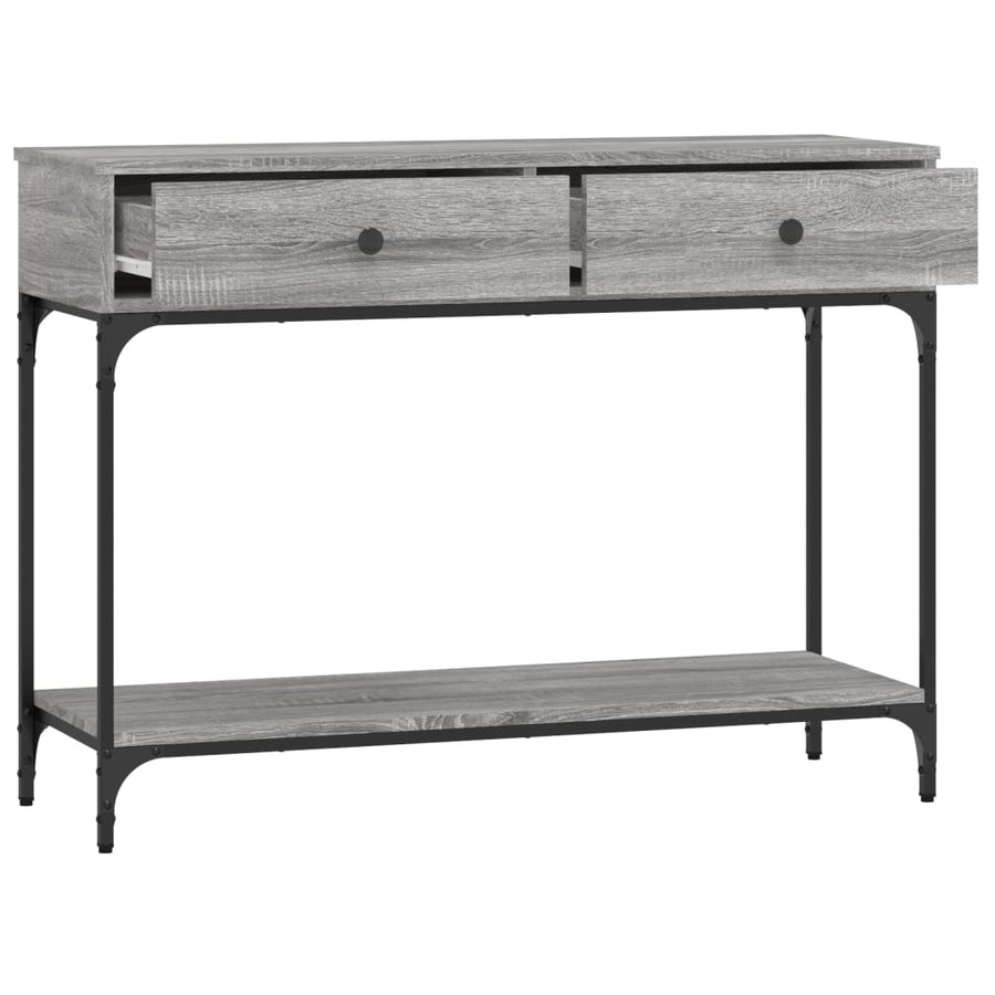 Wandtafel 100X34,5X75 Cm Bewerkt Hout Grijs Sonoma Eikenkleurig
