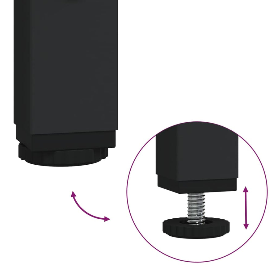 Wandtafel 100X34,5X75 Cm Bewerkt Hout Grijs Sonoma Eikenkleurig