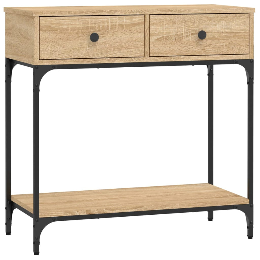 Wandtafel 75X34,5X75 Cm Bewerkt Hout Sonoma Eikenkleurig