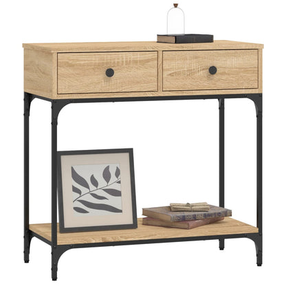 Wandtafel 75X34,5X75 Cm Bewerkt Hout Sonoma Eikenkleurig