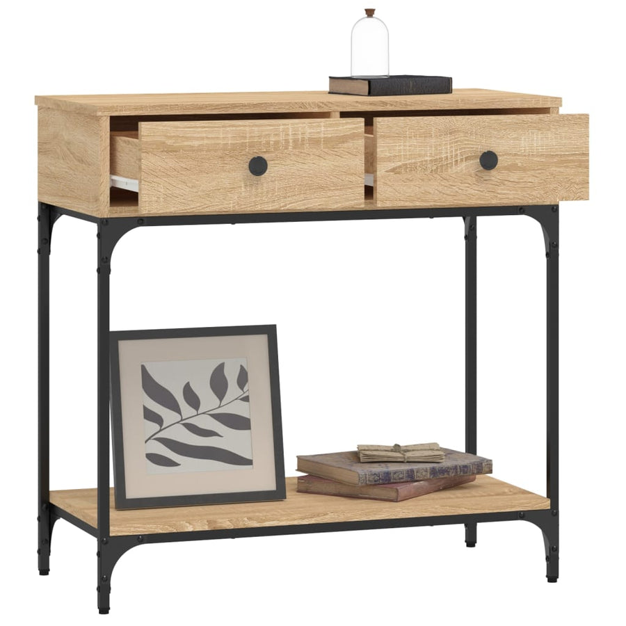 Wandtafel 75X34,5X75 Cm Bewerkt Hout Sonoma Eikenkleurig