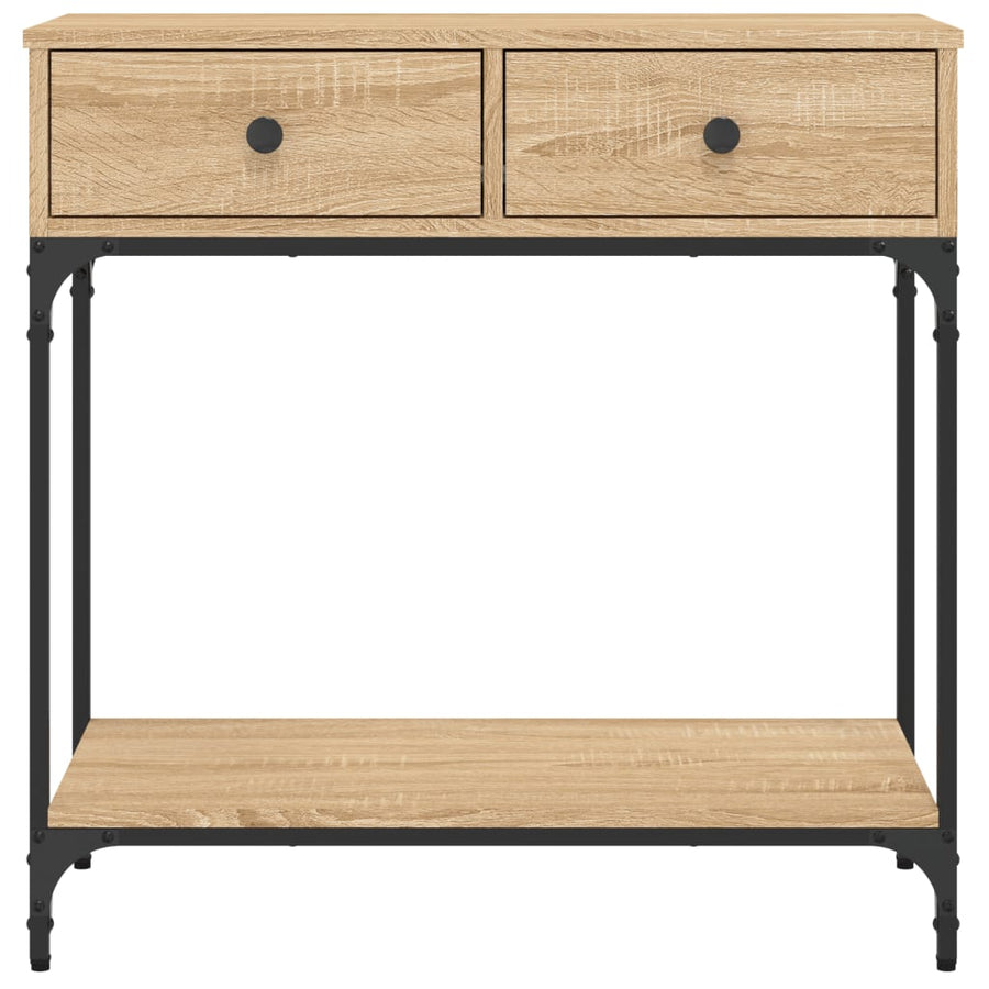 Wandtafel 75X34,5X75 Cm Bewerkt Hout Sonoma Eikenkleurig