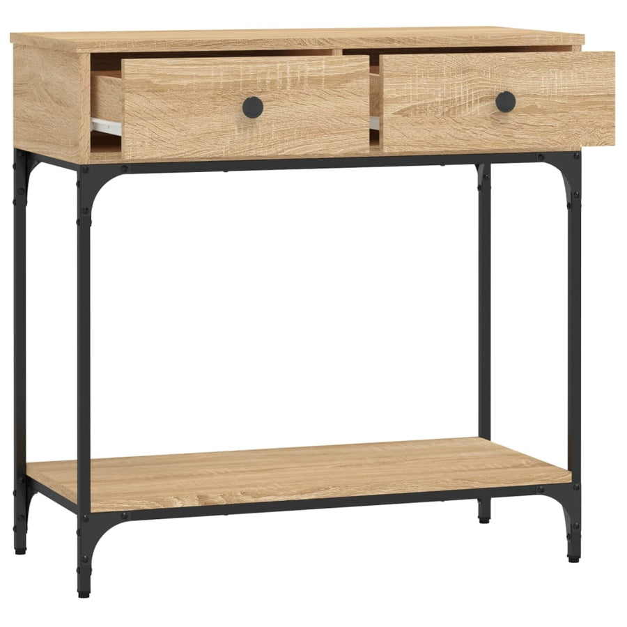 Wandtafel 75X34,5X75 Cm Bewerkt Hout Sonoma Eikenkleurig