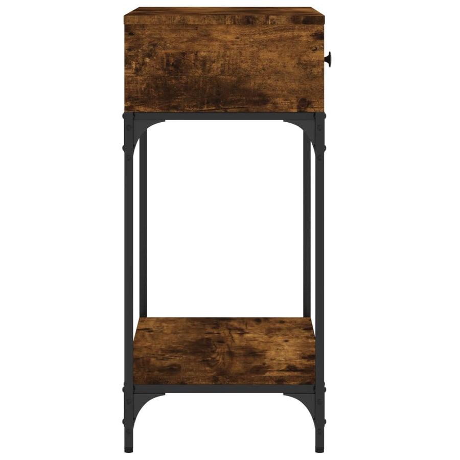 Wandtafel 75X34,5X75 Cm Bewerkt Hout Gerookt Eikenkleurig