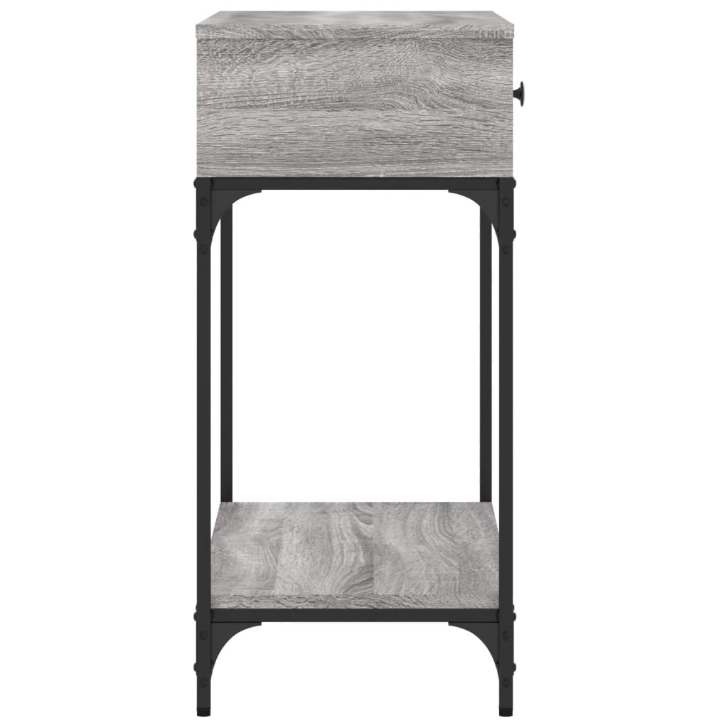Wandtafel 75X34,5X75 Cm Bewerkt Hout Grijs Sonoma Eikenkleurig