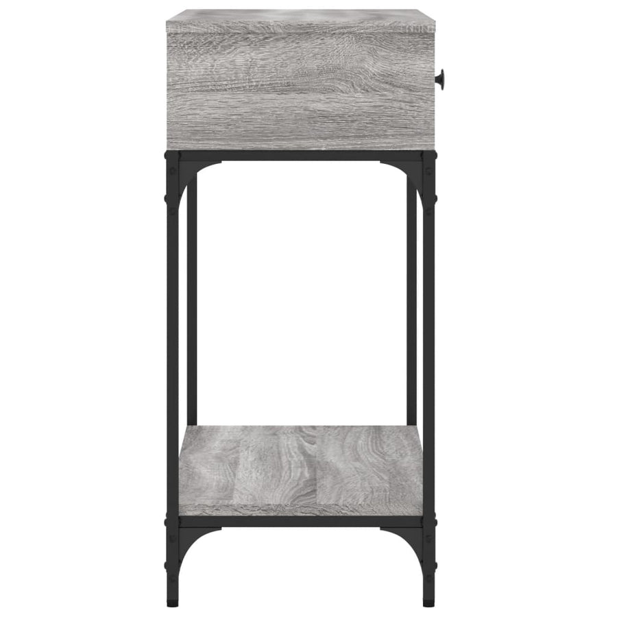 Wandtafel 75X34,5X75 Cm Bewerkt Hout Grijs Sonoma Eikenkleurig
