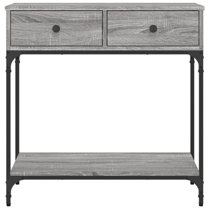 Wandtafel 75X34,5X75 Cm Bewerkt Hout Grijs Sonoma Eikenkleurig