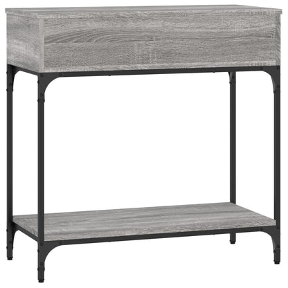 Wandtafel 75X34,5X75 Cm Bewerkt Hout Grijs Sonoma Eikenkleurig