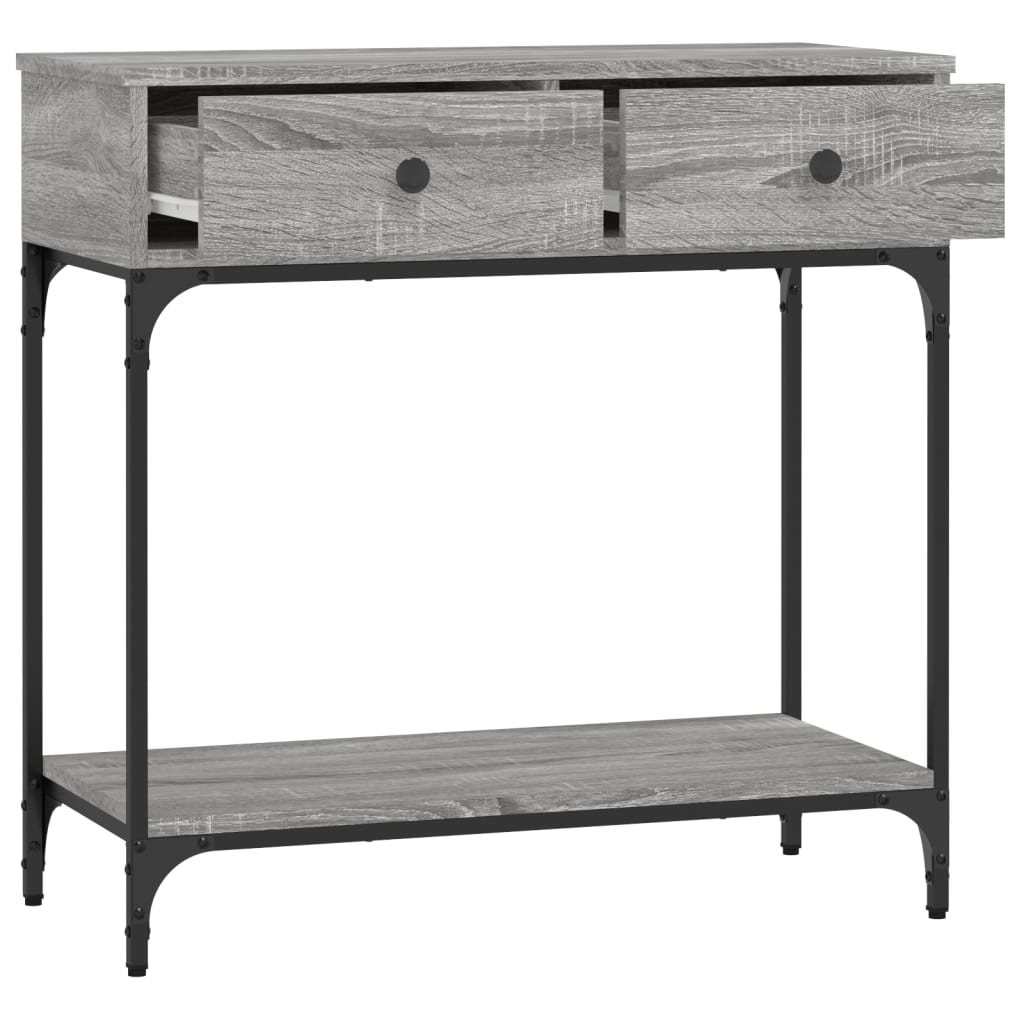 Wandtafel 75X34,5X75 Cm Bewerkt Hout Grijs Sonoma Eikenkleurig