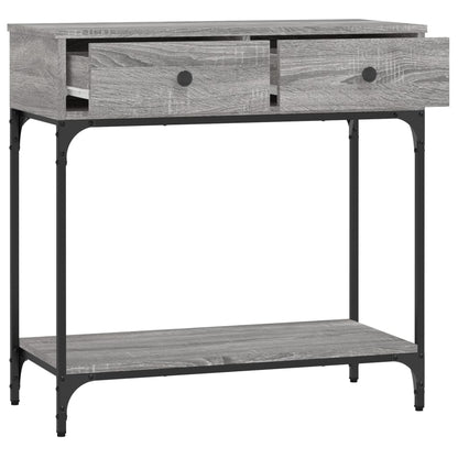 Wandtafel 75X34,5X75 Cm Bewerkt Hout Grijs Sonoma Eikenkleurig