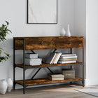 Wandtafel 100x34,5x75 cm bewerkt hout gerookt eiken
