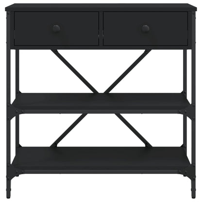 Wandtafel 75X34,5X75 Cm Bewerkt Hout Zwart