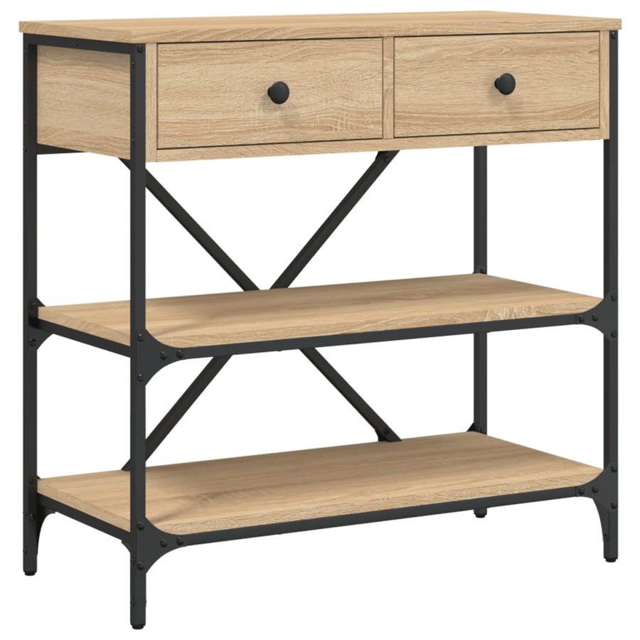 Wandtafel 75X34,5X75 Cm Bewerkt Hout Sonoma Eikenkleurig