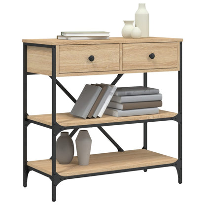 Wandtafel 75X34,5X75 Cm Bewerkt Hout Sonoma Eikenkleurig
