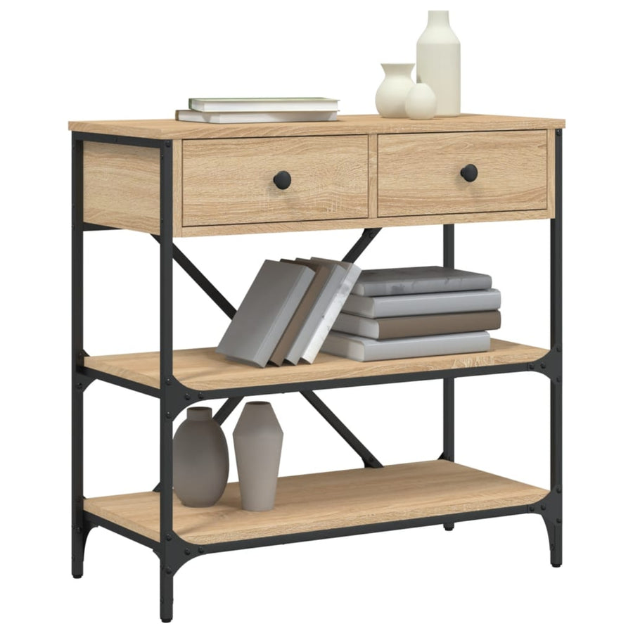 Wandtafel 75X34,5X75 Cm Bewerkt Hout Sonoma Eikenkleurig