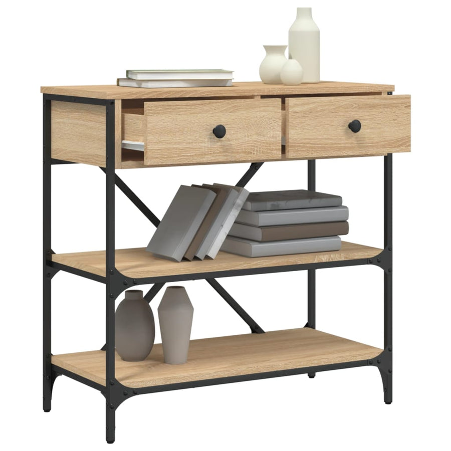 Wandtafel 75X34,5X75 Cm Bewerkt Hout Sonoma Eikenkleurig