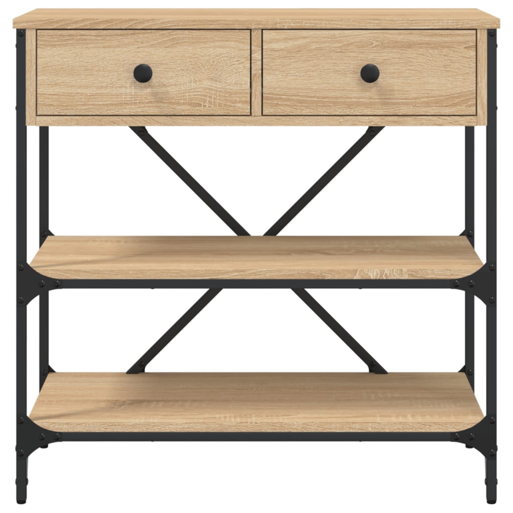 Wandtafel 75X34,5X75 Cm Bewerkt Hout Sonoma Eikenkleurig
