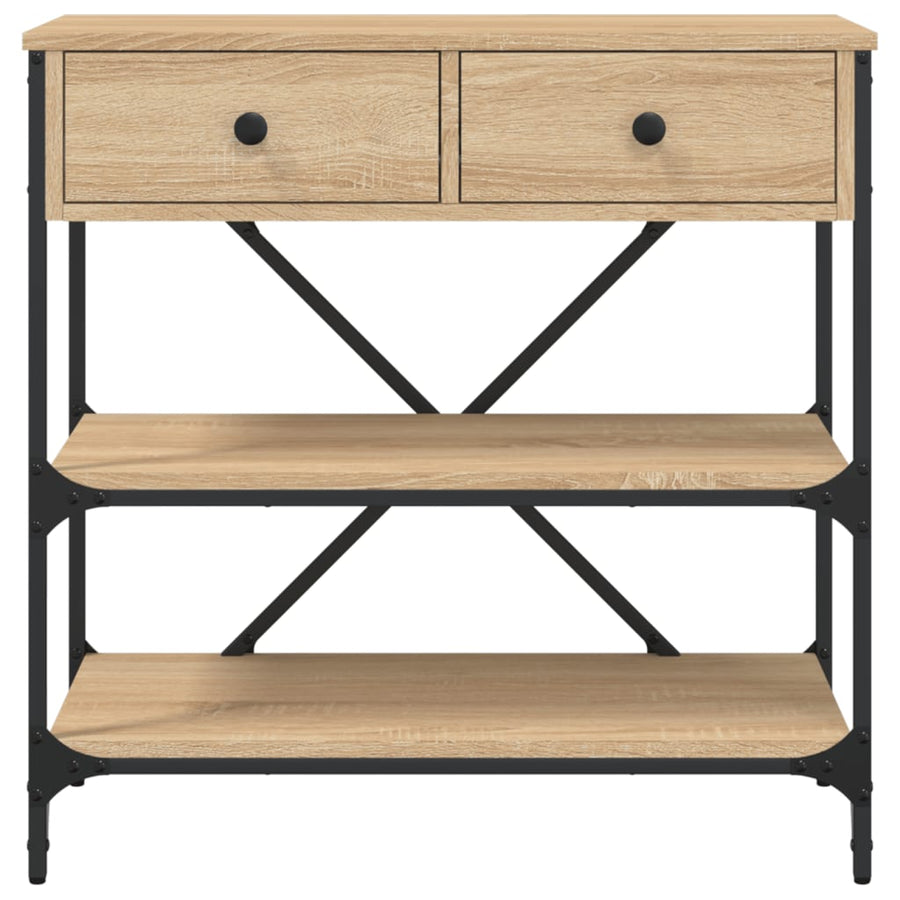 Wandtafel 75X34,5X75 Cm Bewerkt Hout Sonoma Eikenkleurig