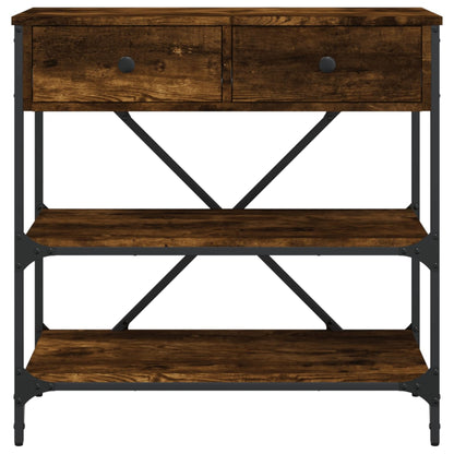 Wandtafel 75X34,5X75 Cm Bewerkt Hout Gerookt Eikenkleurig