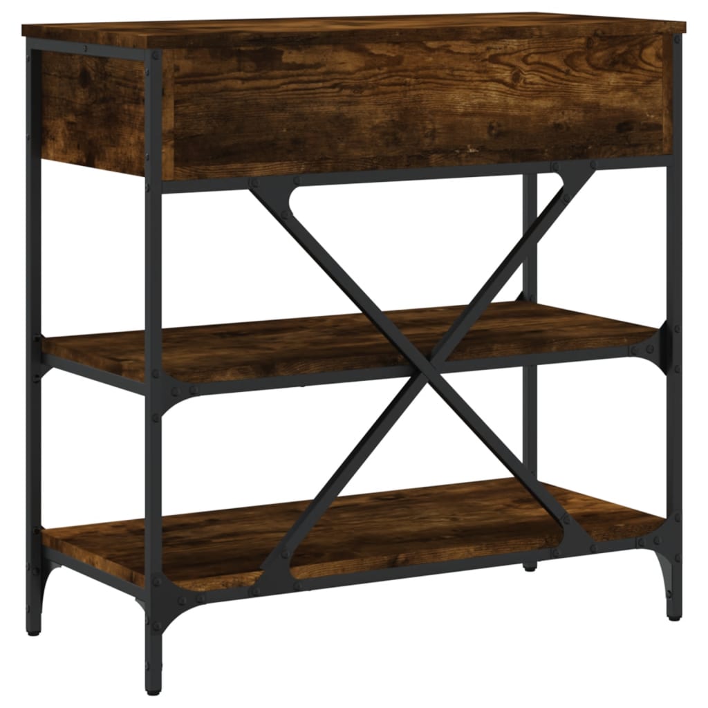 Wandtafel 75X34,5X75 Cm Bewerkt Hout Gerookt Eikenkleurig