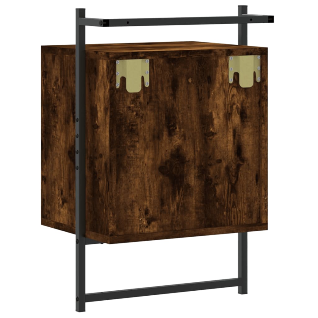 Nachtkastjes 2 St Wandgemonteerd 40X30X61 Cm Hout Gerookt Eiken