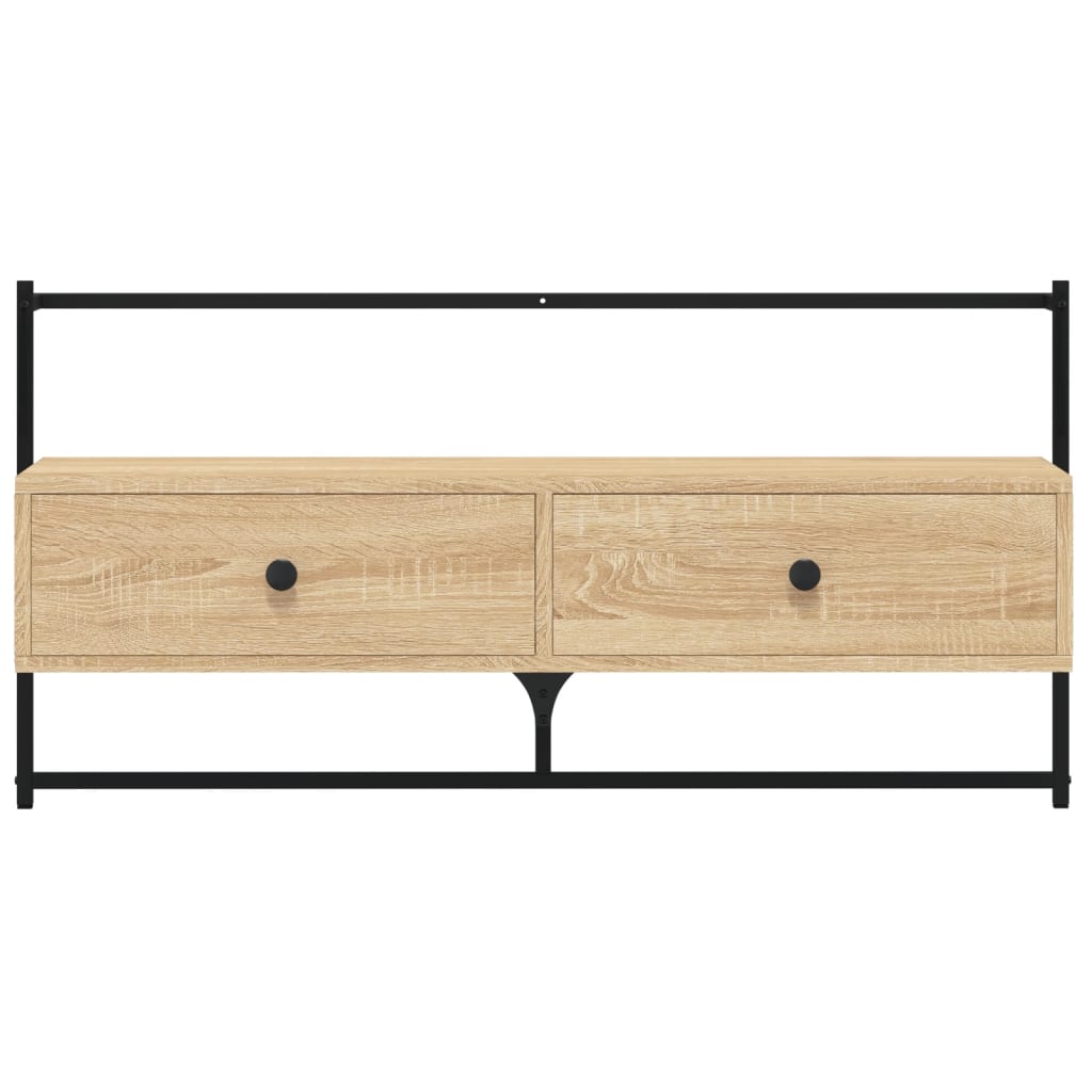 Tv-Meubel Wandgemonteerd 00,5X30X5 Cm Hout Kleur 100.5 x 30 x 51 cm Sonoma eiken