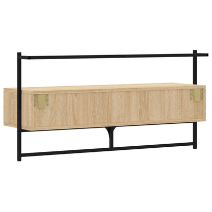 Tv-Meubel Wandgemonteerd 00,5X30X5 Cm Hout Kleur 100.5 x 30 x 51 cm Sonoma eiken
