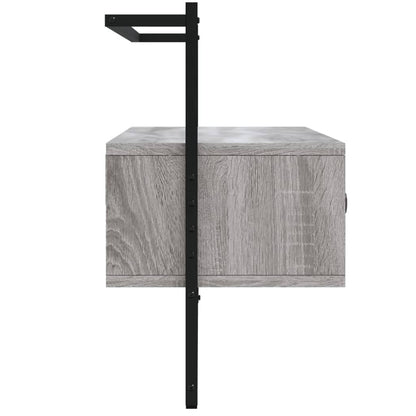 Tv-Meubel Wandgemonteerd 00,5X30X5 Cm Hout Eiken 100.5 x 30 x 51 cm Grijs sonoma