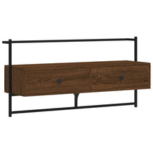 Tv-Meubel Wandgemonteerd 00,5X30X5 Cm Hout 100.5 x 30 x 51 cm bruin eikenkleur