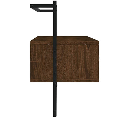 Tv-Meubel Wandgemonteerd 00,5X30X5 Cm Hout 100.5 x 30 x 51 cm bruin eikenkleur