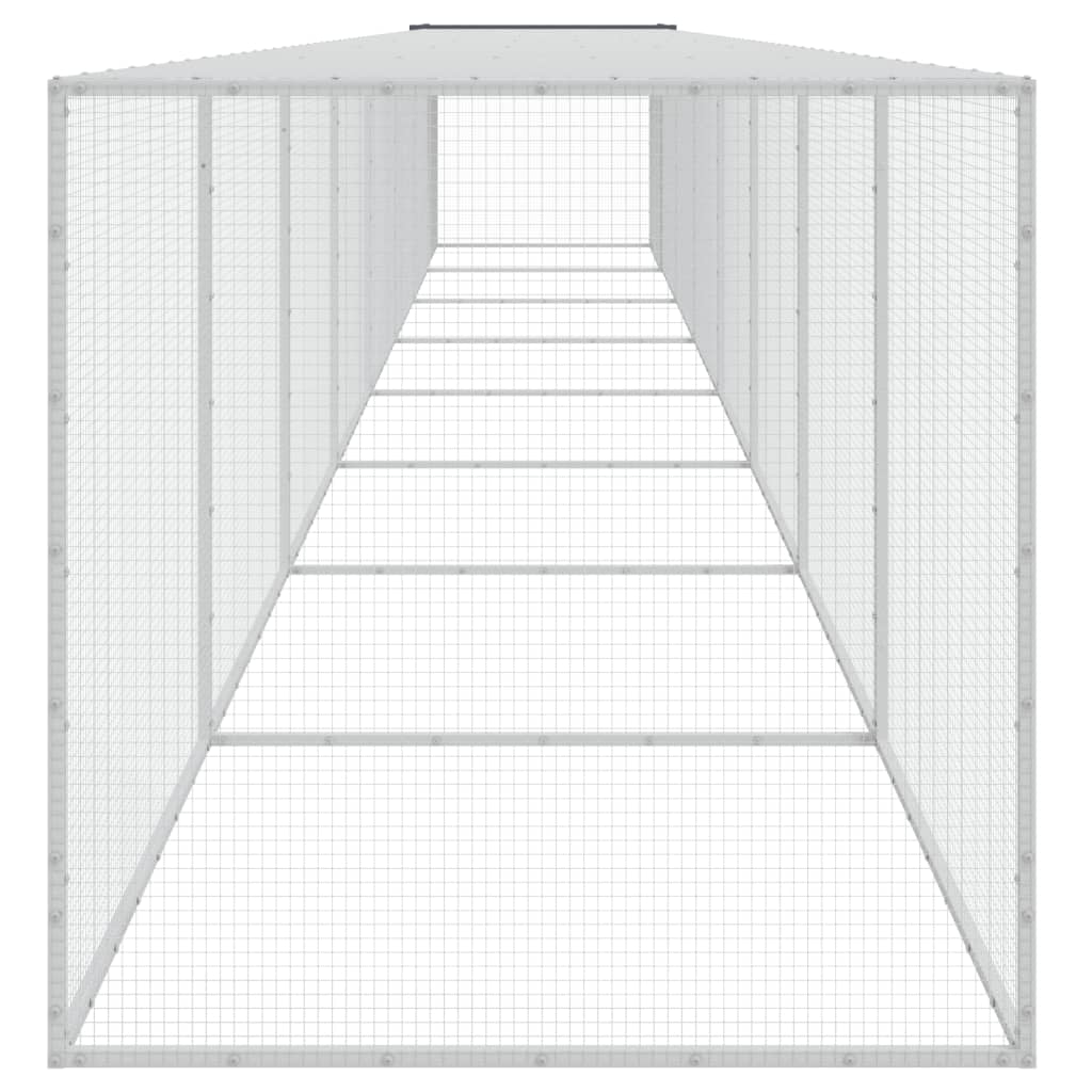 Kippenhok Met Dak Gegalvaniseerd Staal 803 x 98 x 90 cm Antraciet