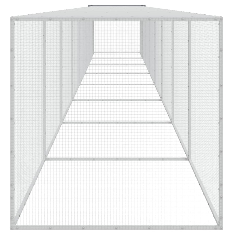 Kippenhok Met Dak Gegalvaniseerd Staal 803 x 98 x 90 cm Antraciet
