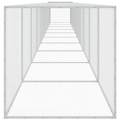 Kippenhok Met Dak Gegalvaniseerd Staal 1003 x 98 x 90 cm Antraciet