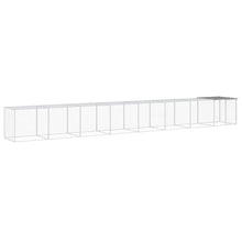 Kippenhok met dak 803x98x90 cm gegalvaniseerd staal lichtgrijs 803 x 98 x 90 cm Lichtgrijs