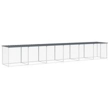 Kippenhok Met Dak Gegalvaniseerd Staal 603 x 98 x 90 cm Antraciet