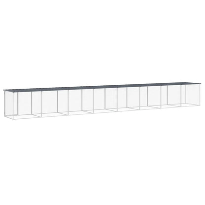 Kippenhok Met Dak Gegalvaniseerd Staal 803 x 98 x 90 cm Antraciet