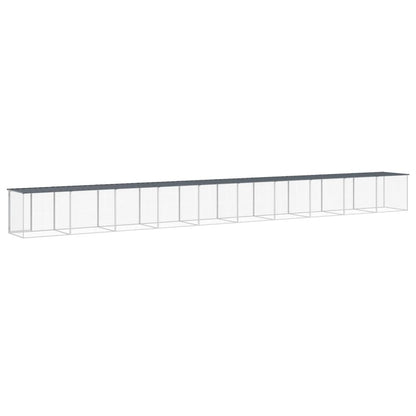 Kippenhok Met Dak Gegalvaniseerd Staal 1003 x 98 x 90 cm Antraciet