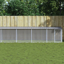 Kippenhok Met Dak Gegalvaniseerd Staal 803 x 98 x 90 cm Lichtgrijs